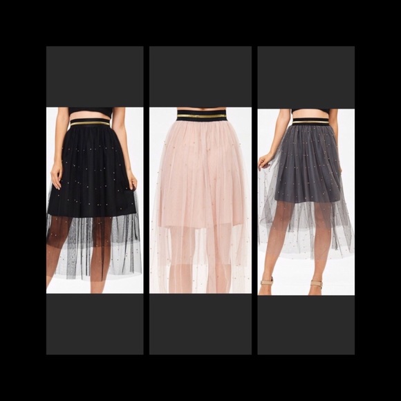 Pearl Tulle Skirt - Picture 4 of 8